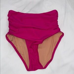 J. Crew Fuchsia High-Waisted Bikini Bottom